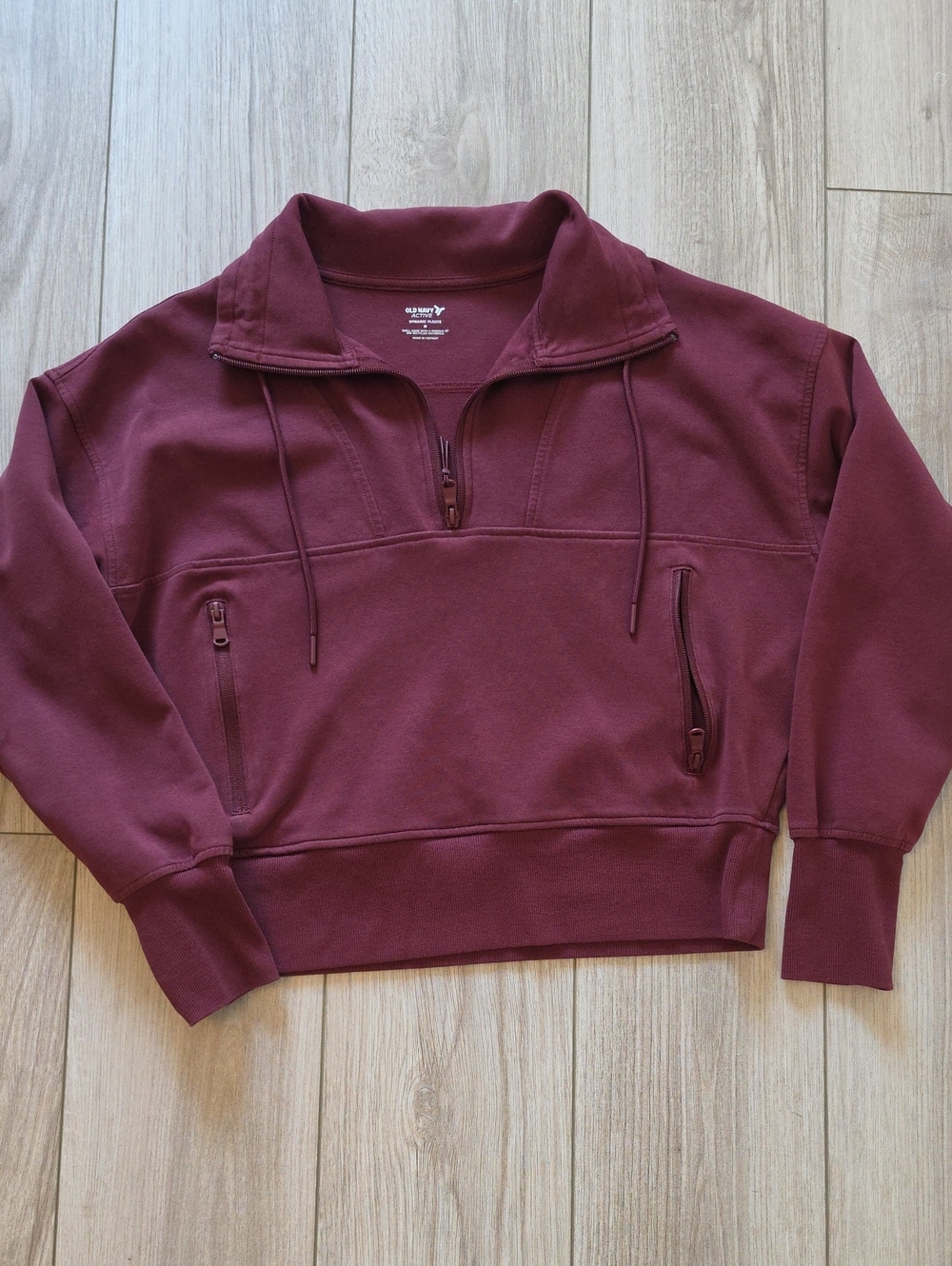 Half-Zip Sweatshirt with Zippered Pockets